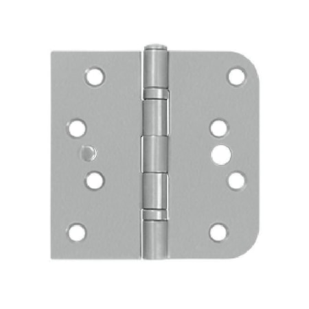 Deltana Right Hand 4" x 4" with 5/8" Radius by Square Hinge Ball Bearing Security Satin SS PR SS44058BB32D-RH-S